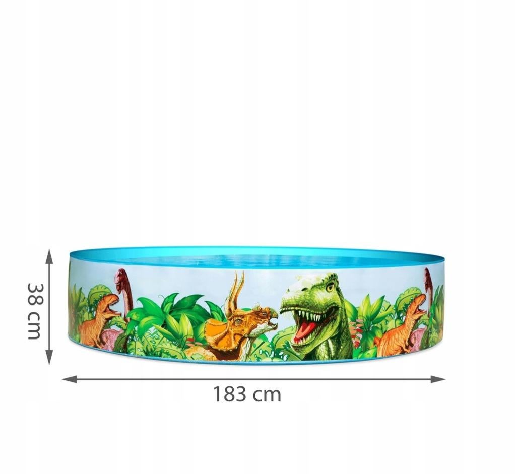 Piscine Arroseur Dinosaure Gonflable 3 En 1 – Centre Aquatique, Piscine à Balles, Baignoire, Pour Enfants, Intérieur/extérieur, PVC Résistant, 170 X 103 X 65 Cm