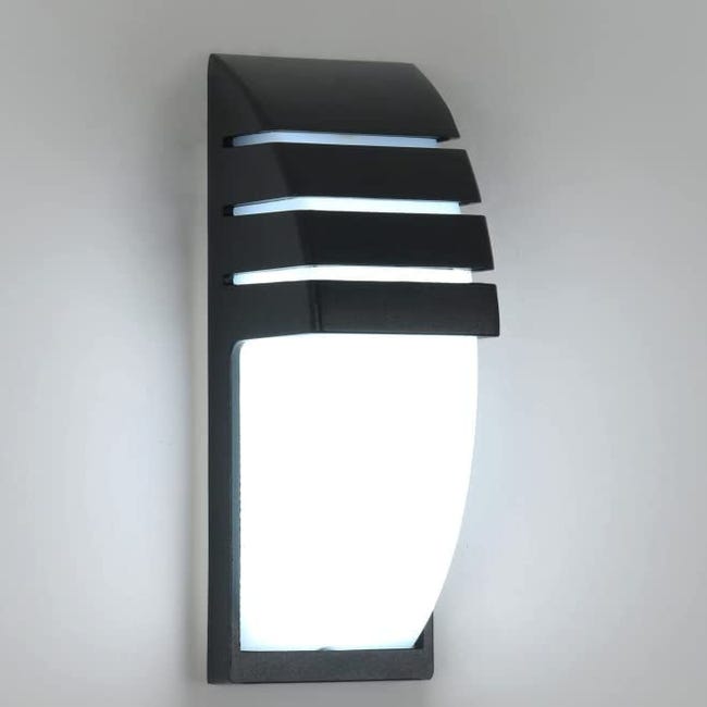 Lampe extérieure murale LED imperméable et rectangulaire