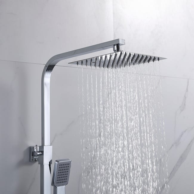 Aica Juego de Columna ducha termostato 38? Plata Baño Lluvia 80~116cm –  Aica Sanitarios España