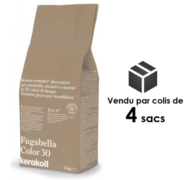 JOINT POUR CARRELAGE ET FAÏENCE FUGABELLA COLOR 30 LOT DE 4 SACS DE 3 KG Leroy Merlin