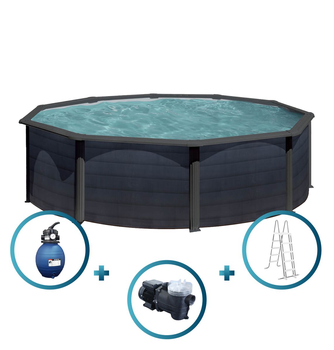 Piscina autoportante 460cm con depuradora – Tu piscina y jardín