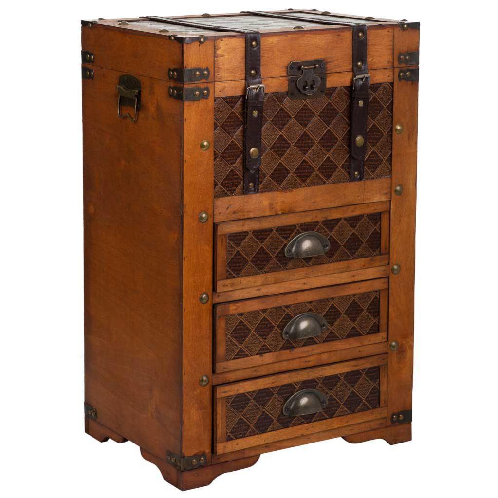 Baúl de madera con 3 cajones Leroy Merlin