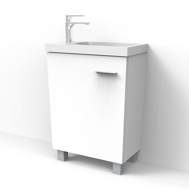 Mueble de baño con lavabo Espacio Xs olmo 40x22 cm
