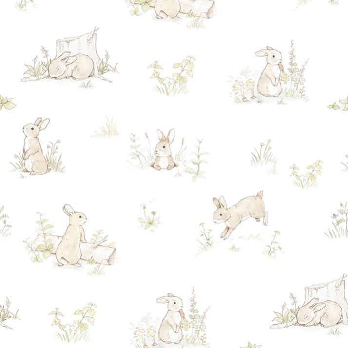 Rabbit carta da parati 280x50cm Bianco Campione Leroy Merlin
