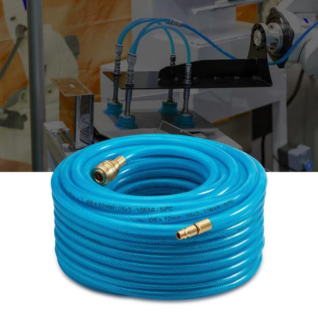 Enrouleur Automatique Tuyau Air Comprimé 30m - Raccord 1/4" Orientable, Support Mural 180°
