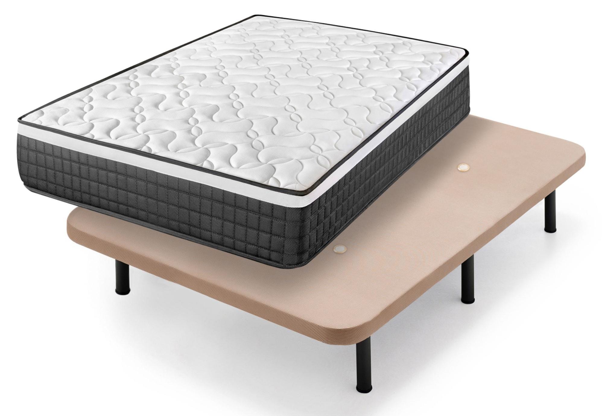 Base Tapizada Colchon Visco Confort Colchón Viscoelástico Origin