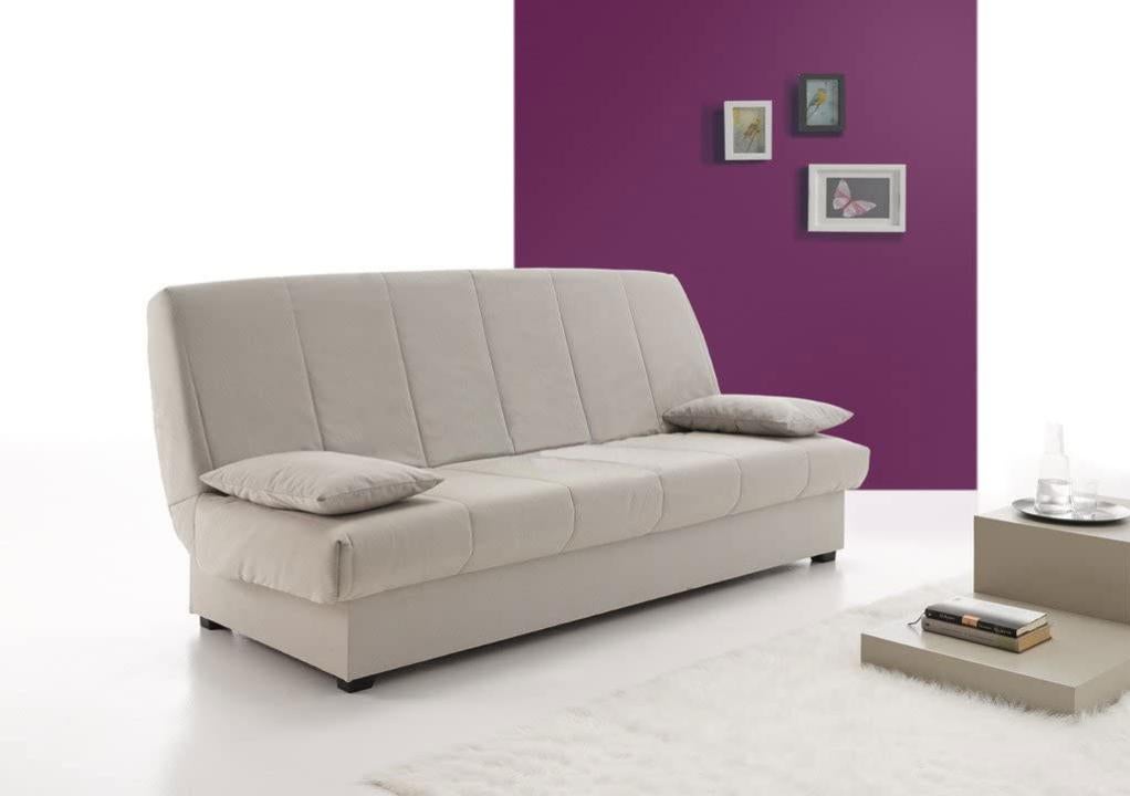 Sofa Cama Con Arcon De Almacenaje Color Gris Leroy Merlin