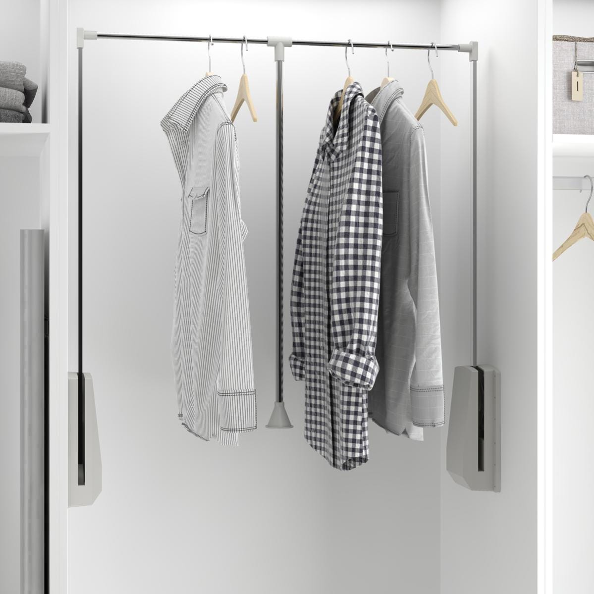 Ikea Tjusig Blanco TJUSIG Perchero Con Estante, Blanco, 79 Cm IKEA