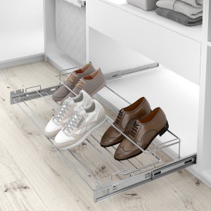 Organizador de zapatos hasta 72 pares, armario de zapatos, zapatero cerrado  portátil con puerta transparente (transparente, plástico, apilable)