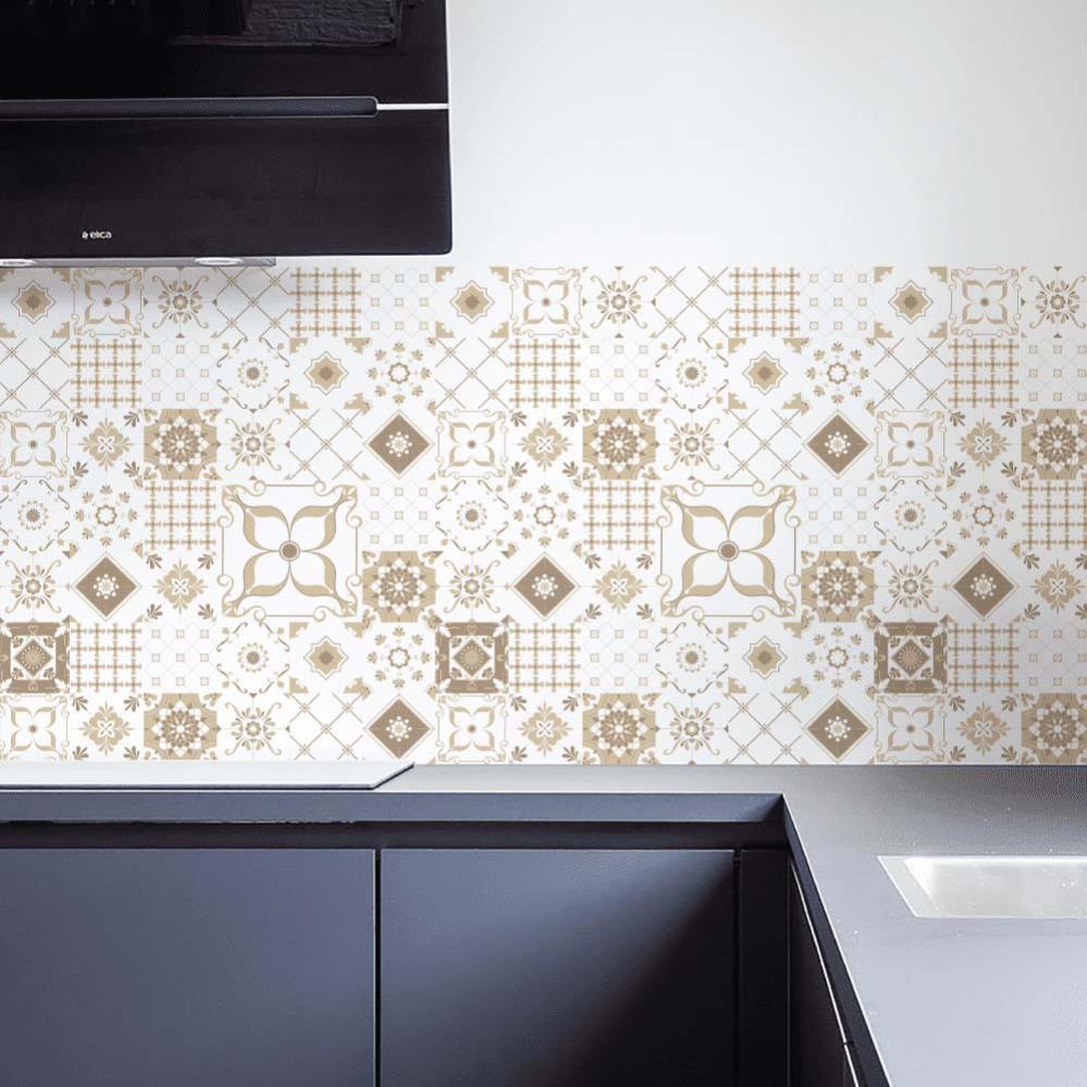 Crédence Adhésive Carrelage Style Retro 80 50x300cm | Leroy Merlin