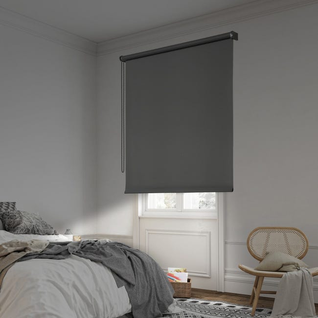 K-home - Tenda a rullo oscurante, 50 x 200 cm (larghezza x lunghezza),  colore grigio : : Casa e cucina