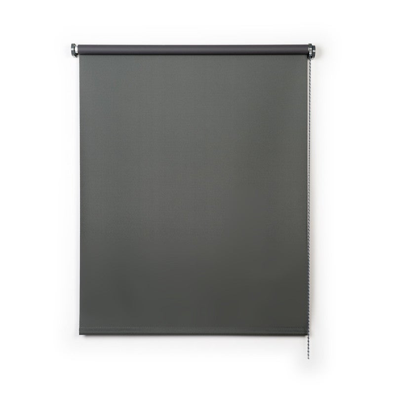 Tenda a rullo roll-up oscurante grigio grafito, 100x180 cm