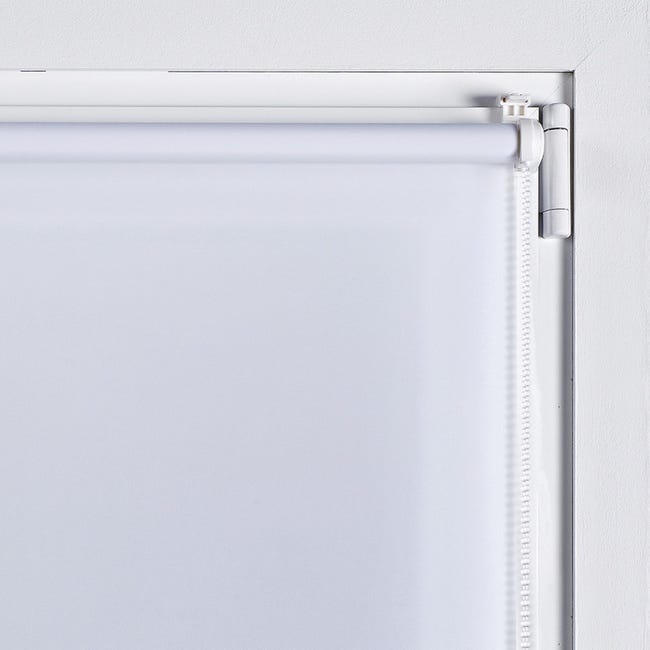 Estor traslúcido EasyFix, Estores enrollables de instalación sin taladrar  Blanco, 45 x 180 cm