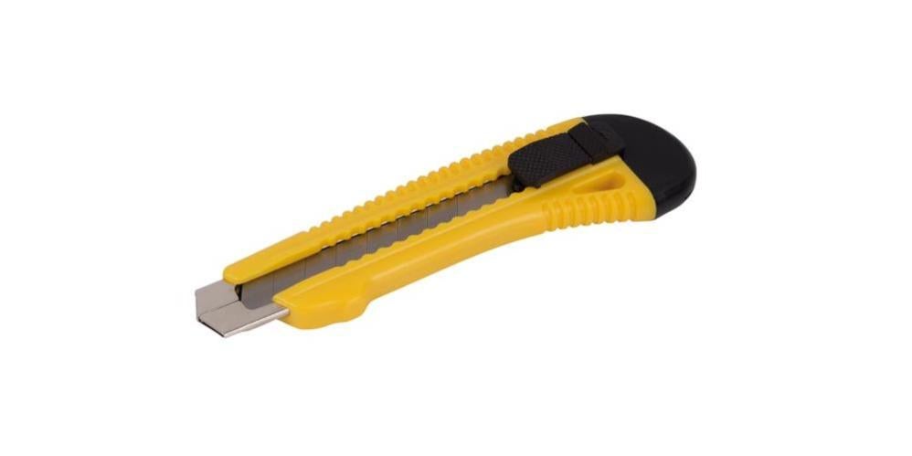 Coltello Universale Per Tappeti – Lama A Gancio E Trapezoidale, Manico In Alluminio Con Scomparto Portalam