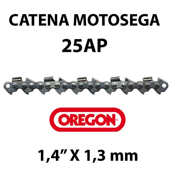 Catena mts 48 maglie - Oregon 25AP 1/4 - 1,3 - 60