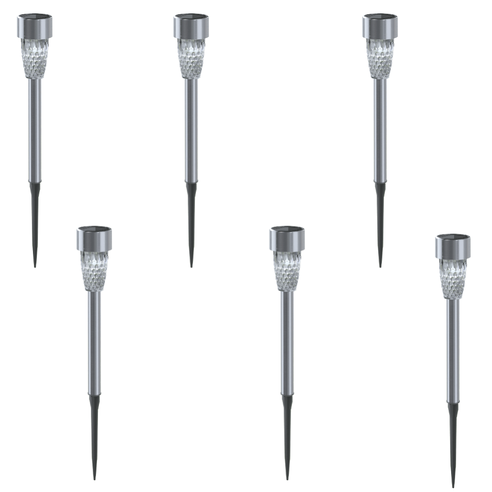 Luci Solari Da Giardino Con Picchetto, Set Di 2 Decorazioni Da Giardino Per Esterni Illuminazione Decorazione A Sfera In Metallo E Vetro 96691053
