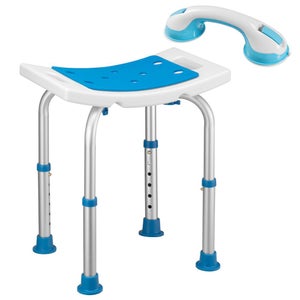 Panca Doccia Angolare VEVOR - Polistirene Impermeabile Con Ripiano | Sgabello Da Bagno 158 Kg - Foto 5