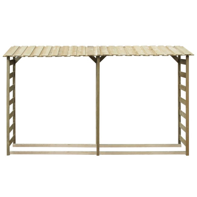 Cobertizo madera exterior con estantes Outsunny 127.5x50x164 cm natural