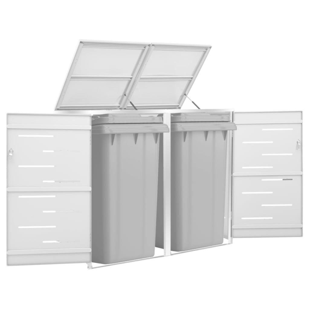 maison-exclusive-copri-bidoni-pattume-doppio-138x77-5x115-5cm-acciaio