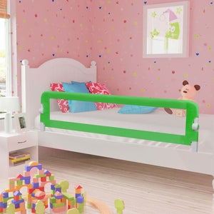 Maison Exclusive Barandilla de seguridad cama de niño poliéster gris  180x42cm