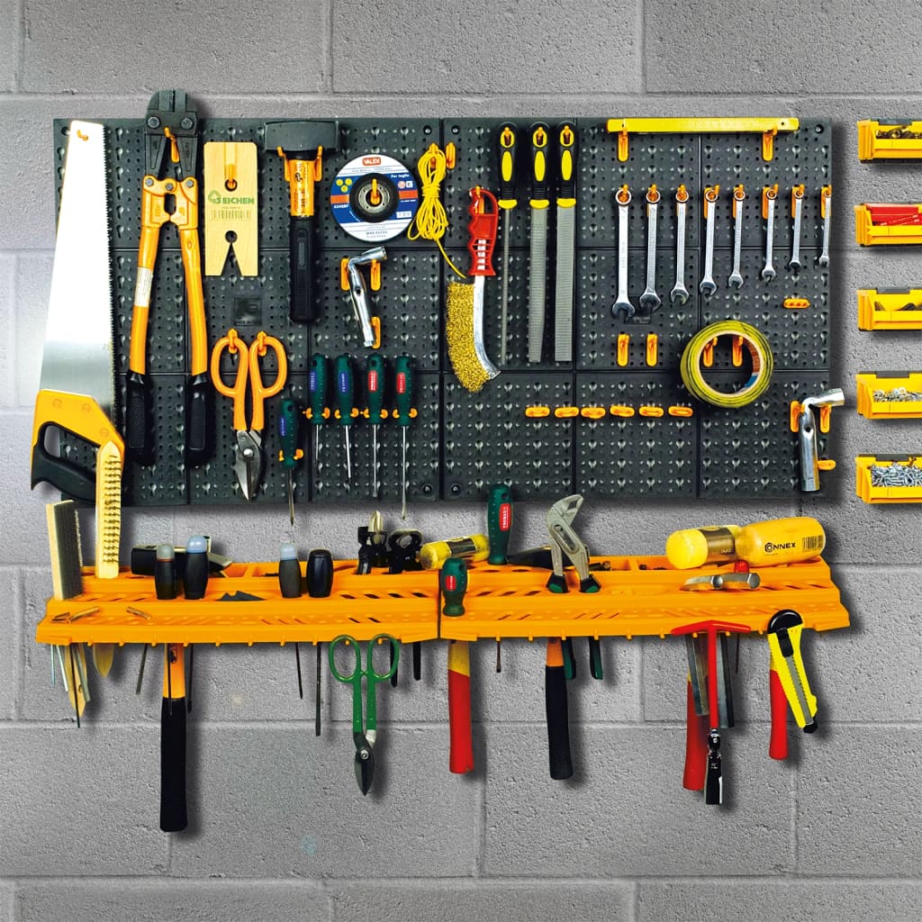 Maison Exclusive Panel de herramientas 500x1000 mm 50 ganchos PP