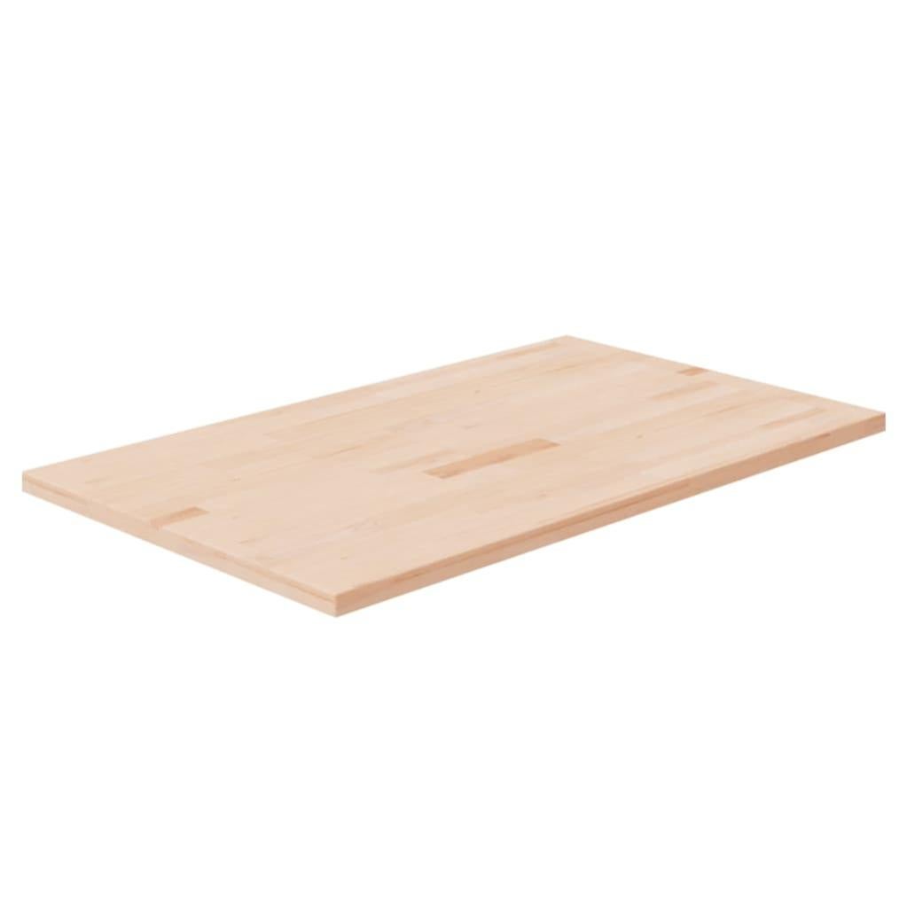 Piano Per Bagno In Legno Massello Di Rovere Non Trattato – 60x50x4 Cm, Top Lavabo Da Appoggio, Grezzo E Personalizzabile