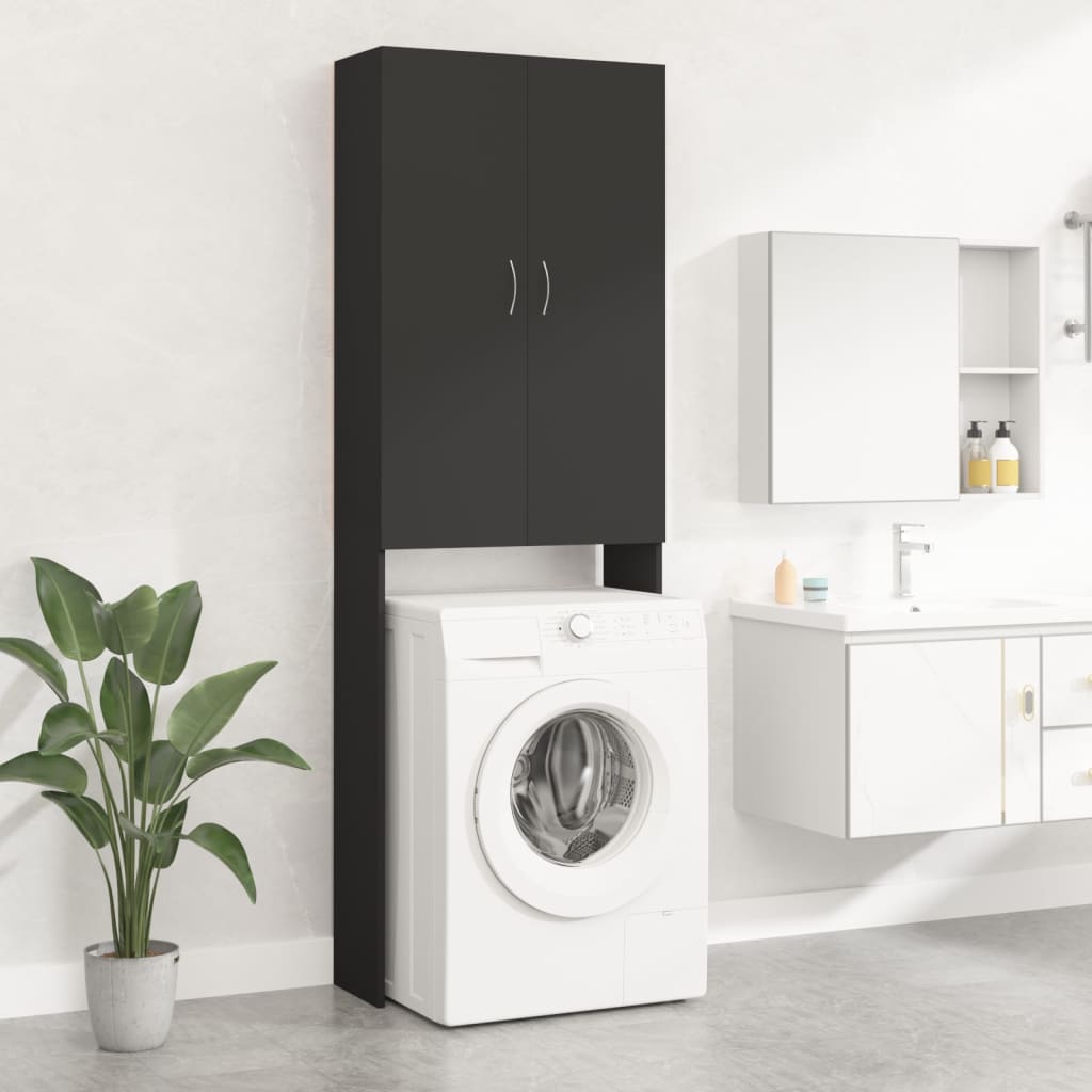 Maison Exclusive Armario de lavadora negro 64x25,5x190 cm