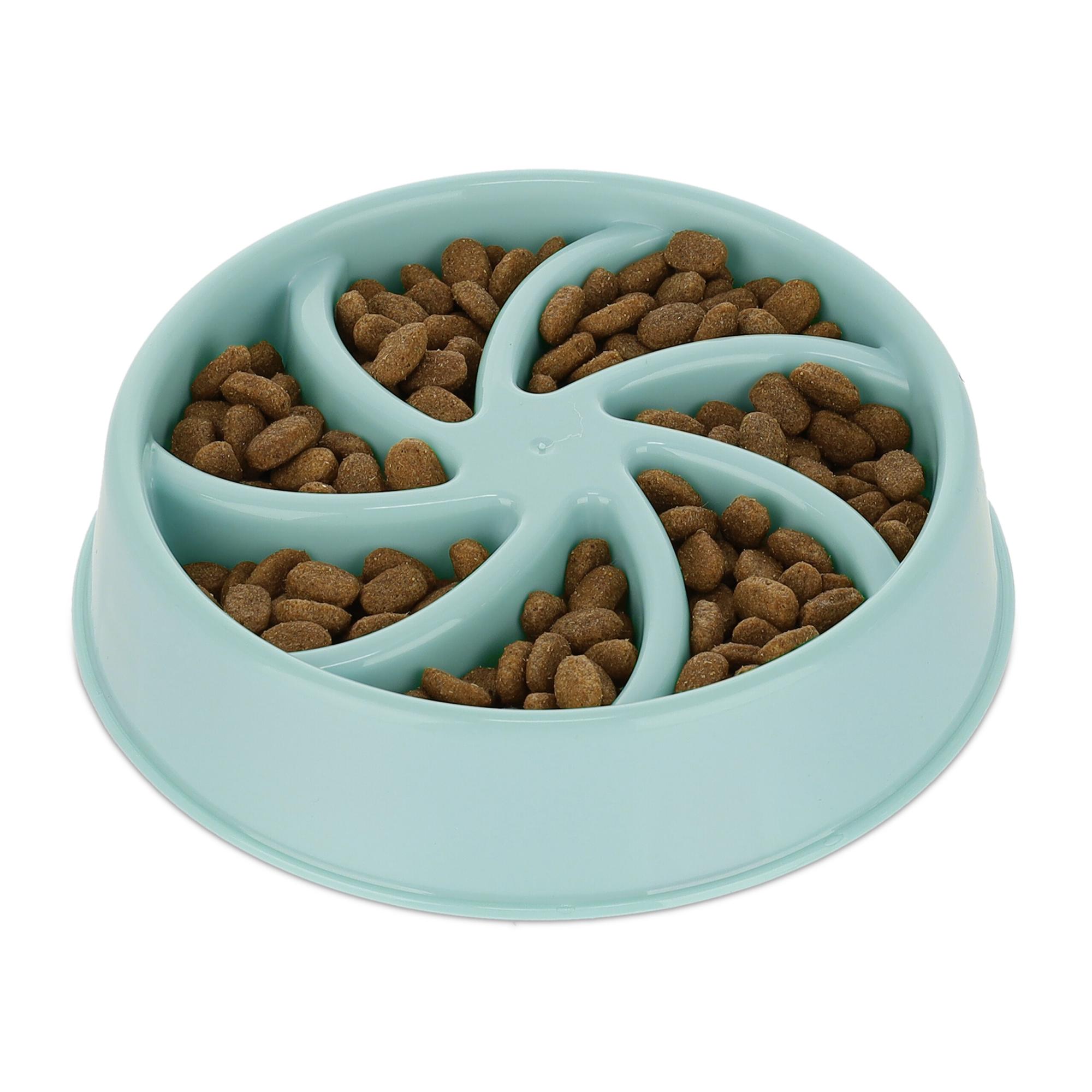 Insert En Silicone Pour Gamelle Chien - Mangeoire Lente Anti-Glouton - Ventouse Forte - Gris - 6