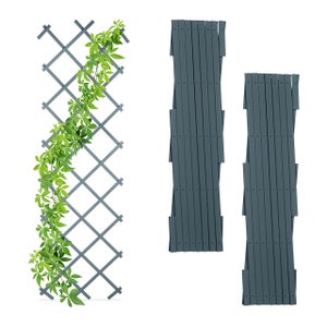 Jardinière en pin FSC avec treillis pour plantes grimpantes balcon - Ciel &  terre
