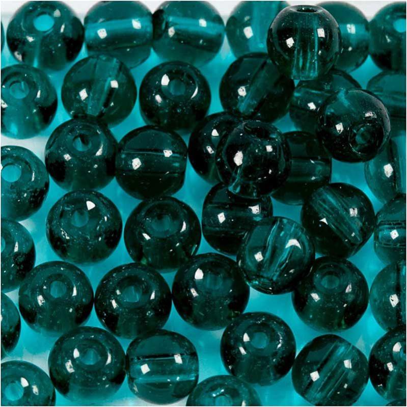 100 Perles Facettées Bohème 4mm Bleu Vert Céramique - Neuf Preciosa