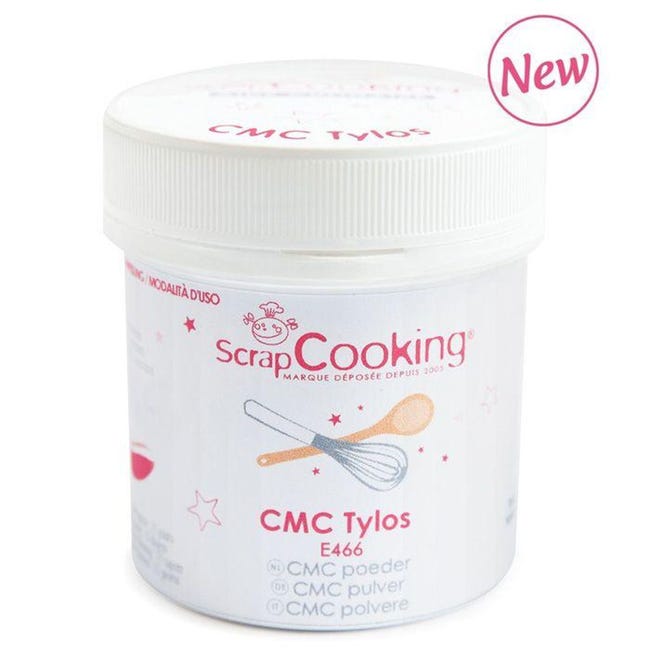 Colle alimentaire CMC Tylos en poudre 105 g - ScrapCooking