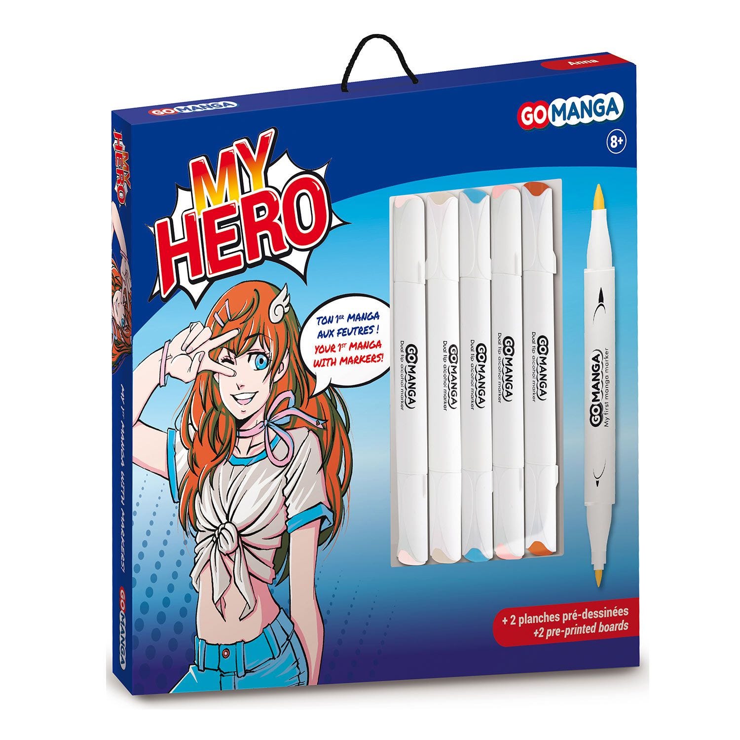 Kit per disegnare My Hero Go Manga - Anna