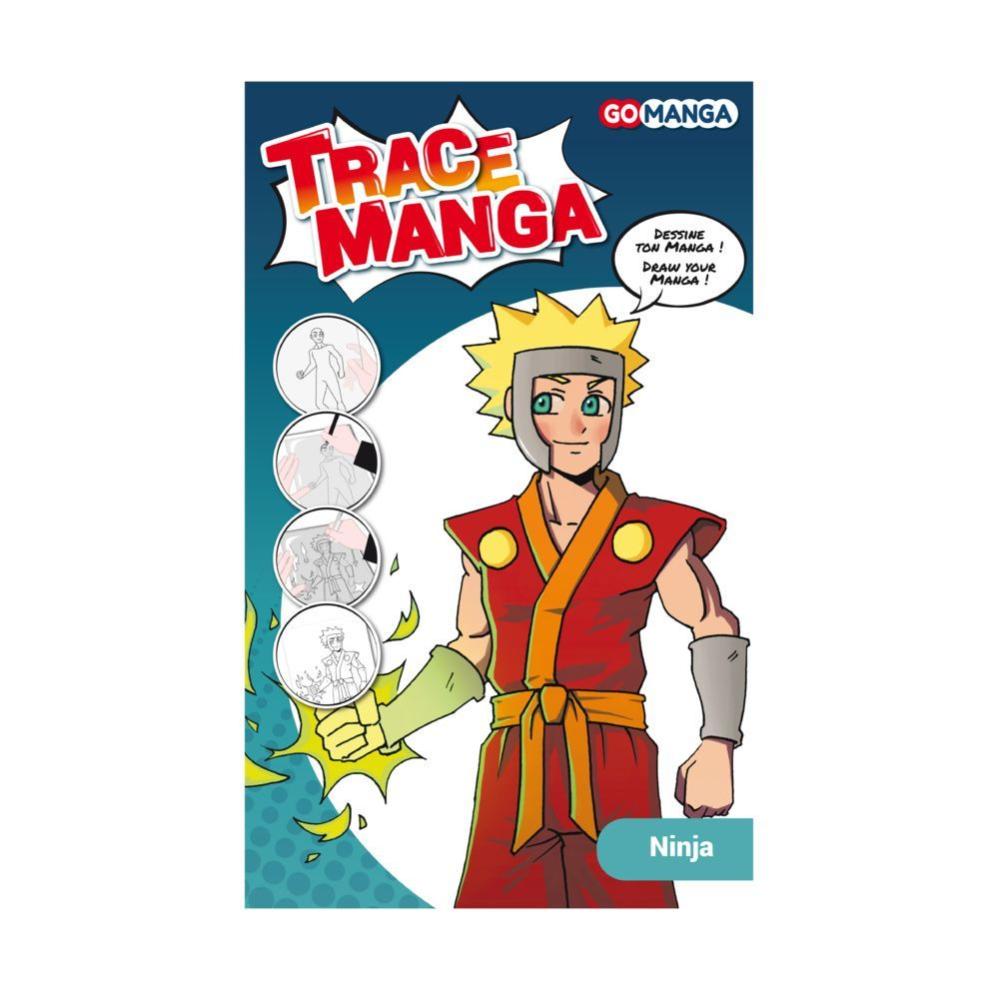 Kit per disegnare Trace Manga Go Manga - Ninja