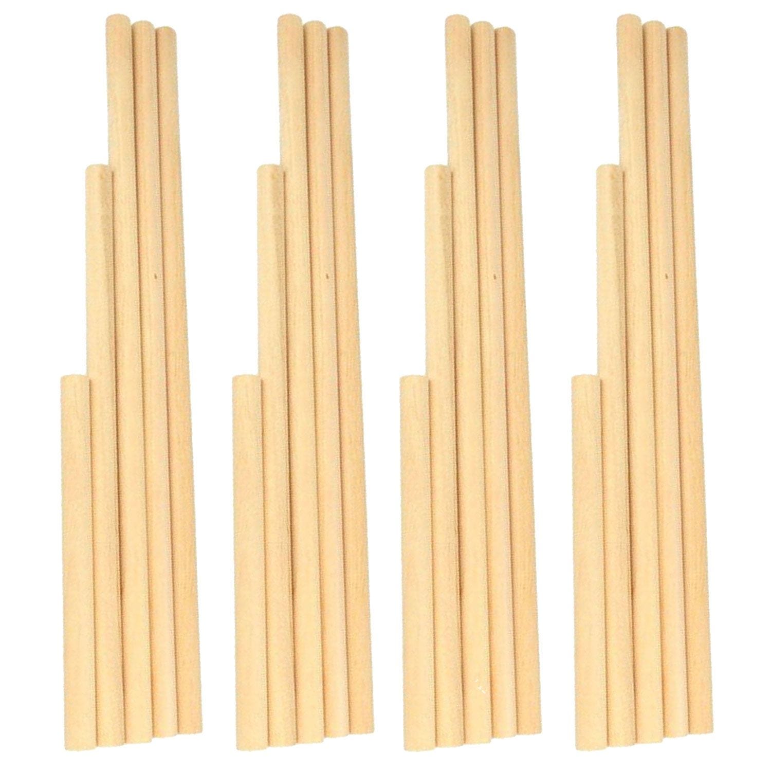20 bastoncini di legno per Macrame