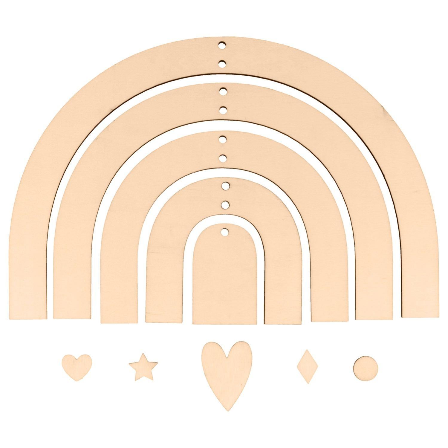 Appendiabiti Arcobaleno Per Bambini Howa - Legno, 3 Ganci, Design Colorato - Foto 9