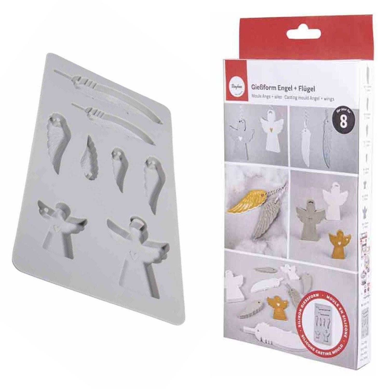 Stampi In Silicone Per Sapone A Forma Di Angelo - Viola, Per Candele E Dolci, FDA Approved - Foto 3