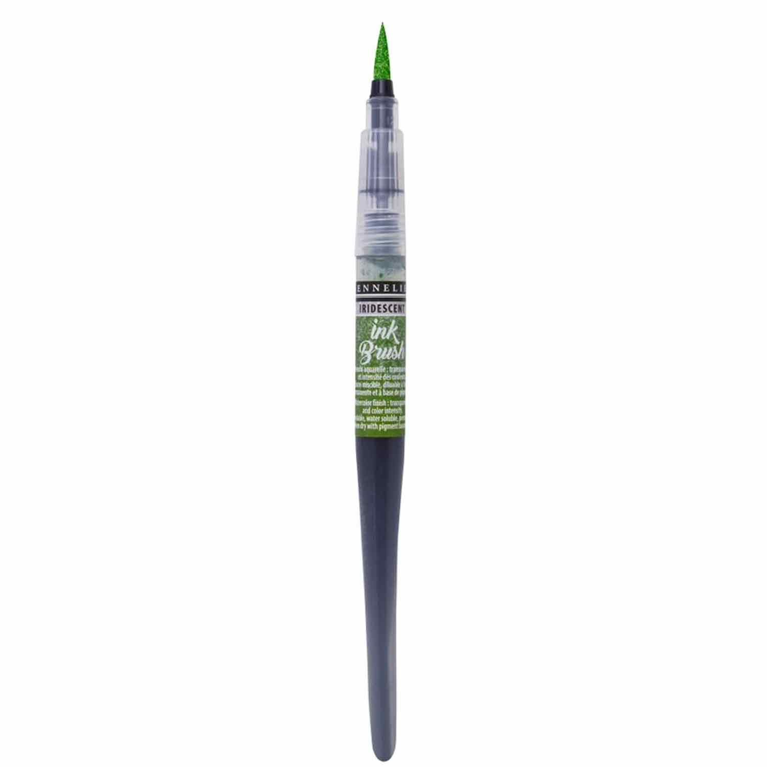 Pennello con serbatoio Ink Brush 6,5 ml - Verde chiaro iridescente