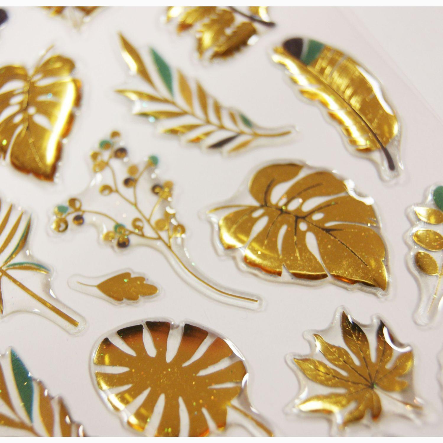 Autocollants Pailletés 3D Mignons - Lot De 4 - 9,5x21 Cm - Pour Scrapbooking, Journal, Décoration Téléphone Et Ordinateur