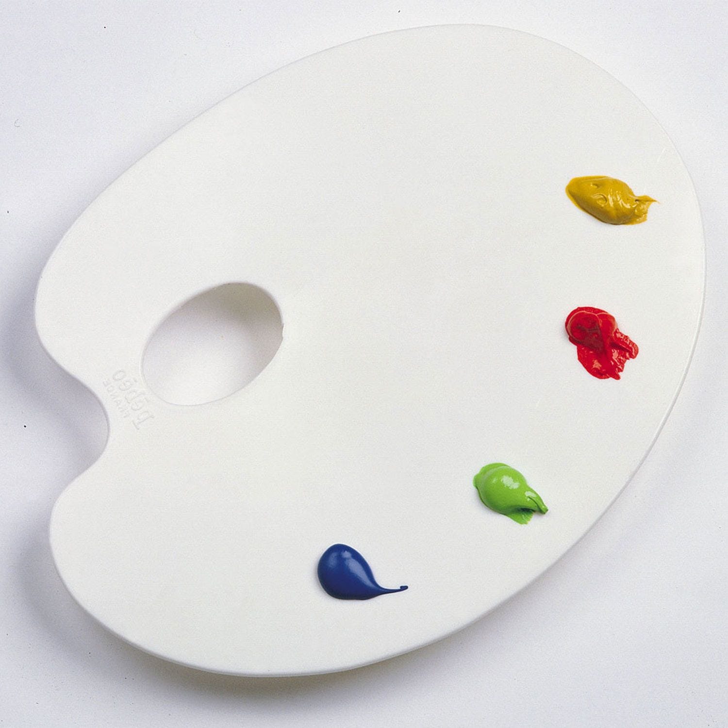 Tavolozza ovale in plastica per pittura