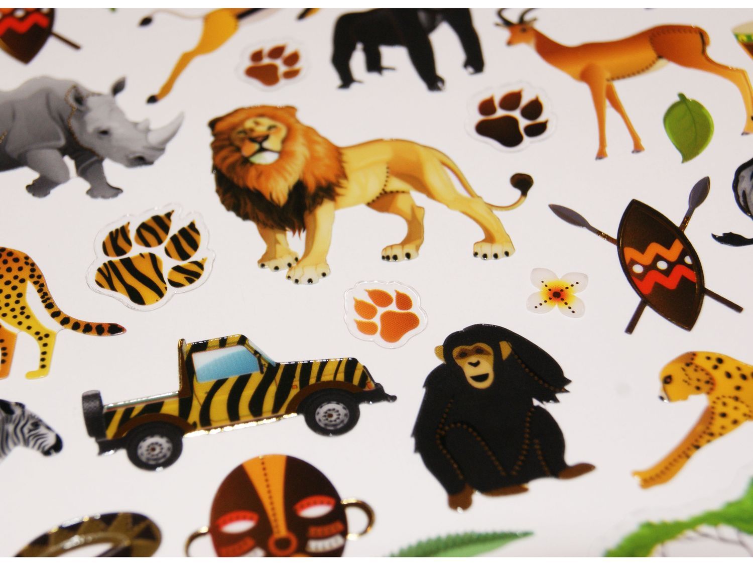 Adesivo Muro Savana Nera 160x75 Cm - Decorazione Con Elefante, Giraffa E Albero Per Camera