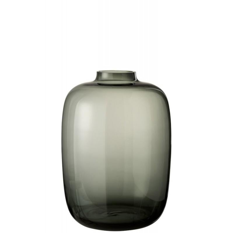 Vase en verre gris 30x30x45 cm Leroy Merlin