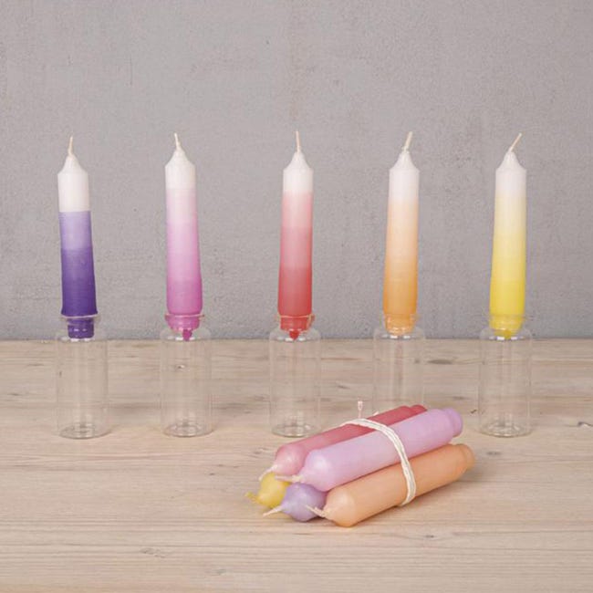 5 tinture per candele dai colori caldi