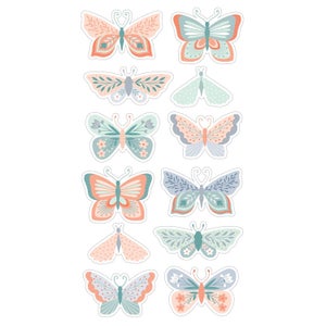 Stickers Muraux Papillon 3D, CAYUDEN 24 PCS Amovible Papillon