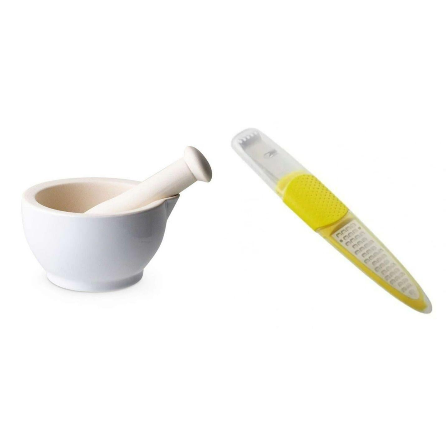 Set Pestello Mortaio Acciaio Inossidabile Spice Pestles Manuale Aglio Grinder Manico Lungo Pestello Strumenti Miscelazione per Frantumazione Macinazione Erbe Aromatiche Spezie Pillole Sesamo