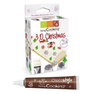 SCRAPCOOKING Stylo chocolat + Stylo de glaçage noir pas cher 