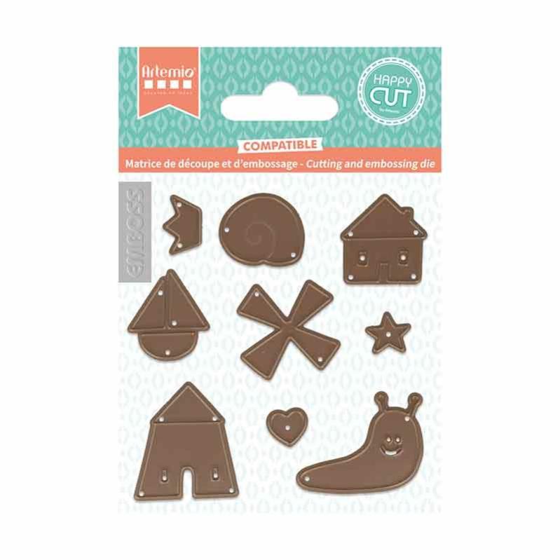 1 set di fustelle in metallo a forma di fiore di rosa per scrapbooking