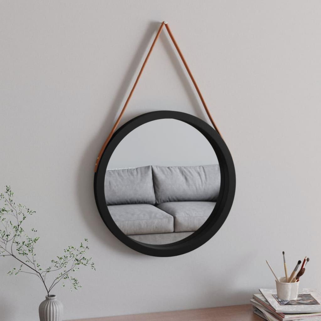 Specchio in vetro - Specchio da Parete Nero 100x60 cm Arco in Ferro