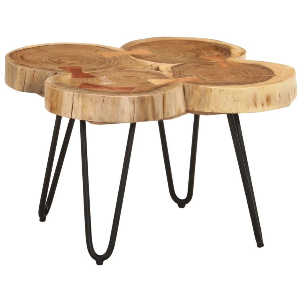 VidaXL Tavolino Da Bistrot In Legno Di Acacia Massello - 60x76 Cm, Base In Ghisa, Stile Romantico Per Giardino E Terrazzo - 6