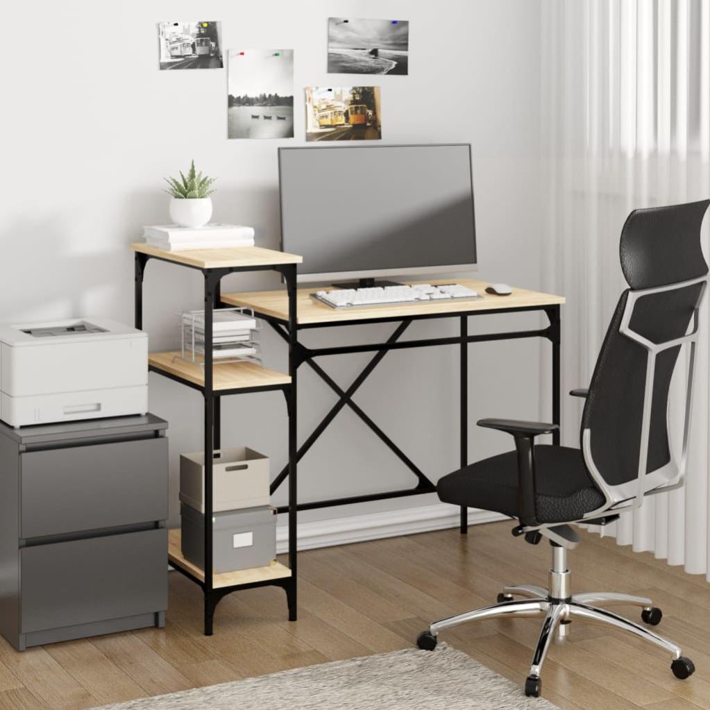 VidaXL Scrivania Grigia 90x50x74 cm in Truciolato | Leroy Merlin