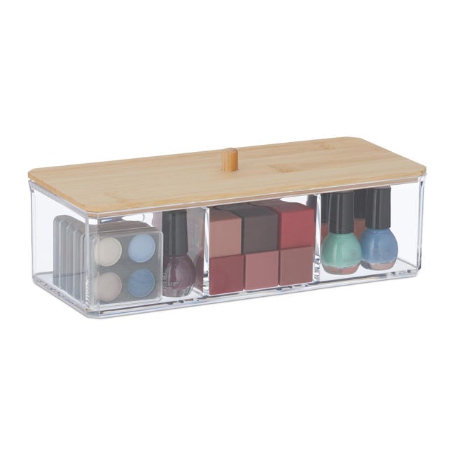 Organizer trucchi da parete trasparente 4 scomparti 12x3,7x6 cm acquista da OBI Organizer trucchi da parete trasparente 4 scomparti 12x3,7x6 cm acquista da OBI